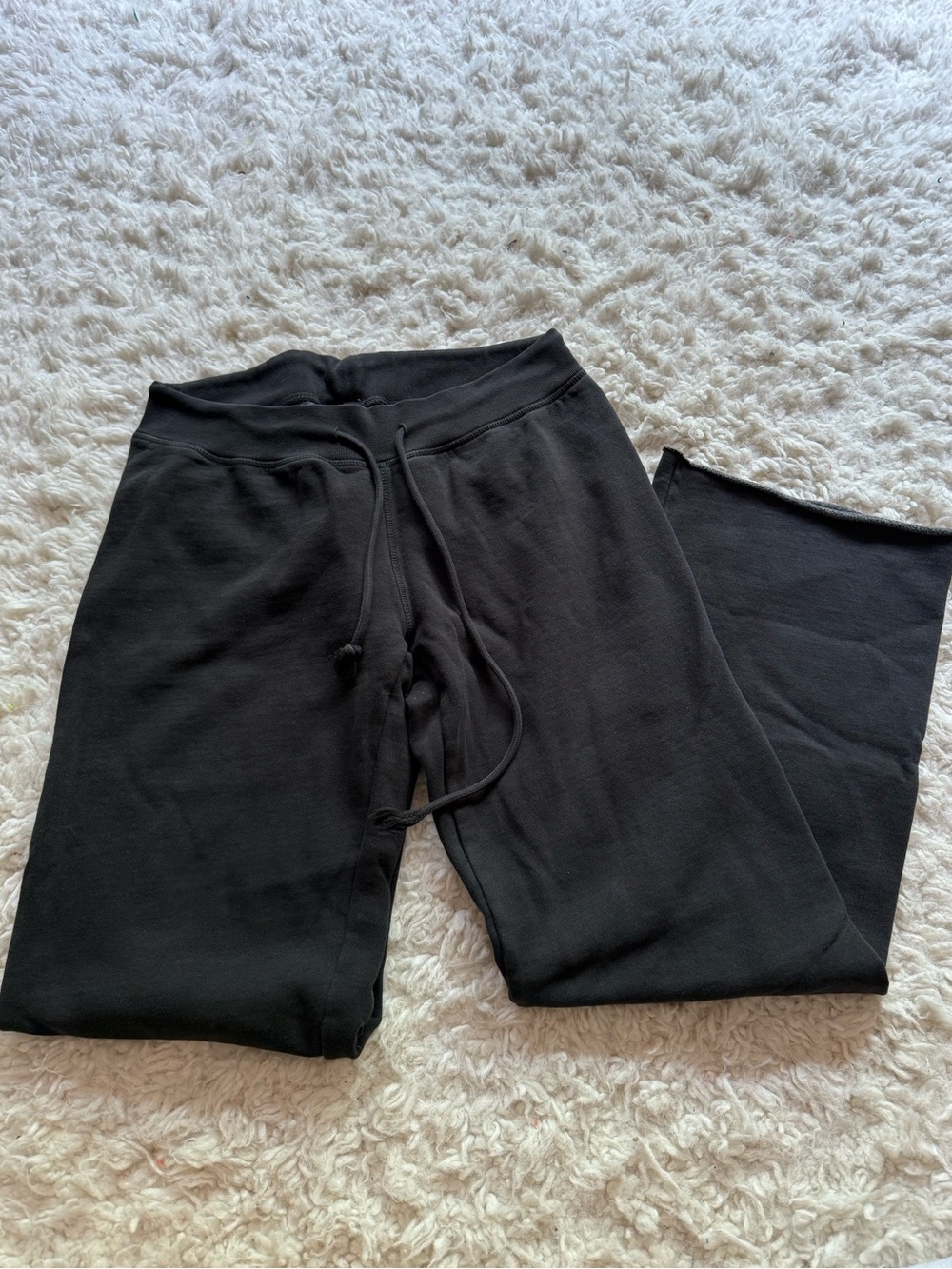 Brandy Melville Black Cozy Fleece Sweatpants